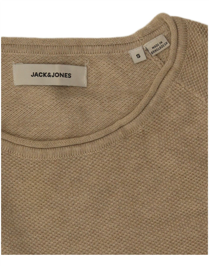 Мужской свитер с вырезом «лодочка» Jack & Jones, маленький бежевый