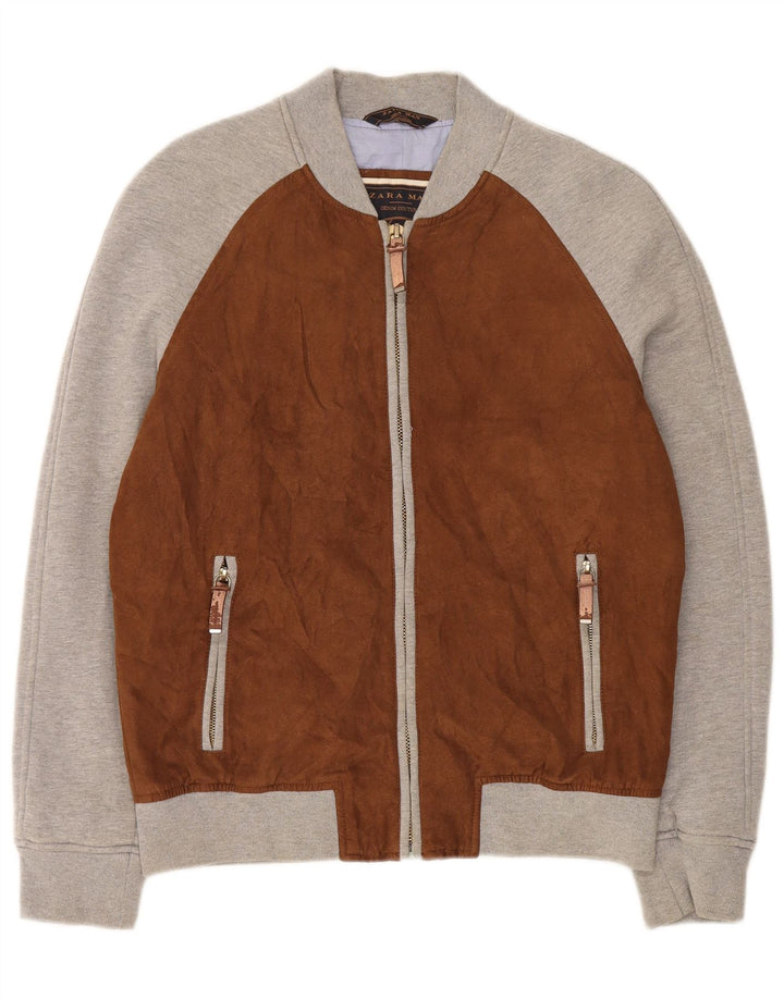 Мужской спортивный костюм Zara XL, коричневый полиэстер