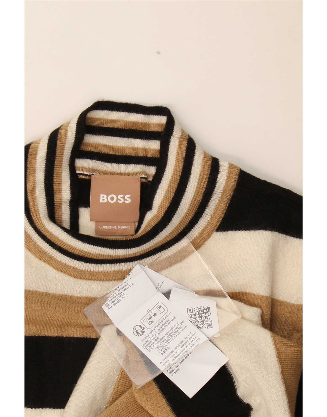 Женский джемпер с высоким воротником Hugo Boss, Великобритания, 10 маленьких разноцветных