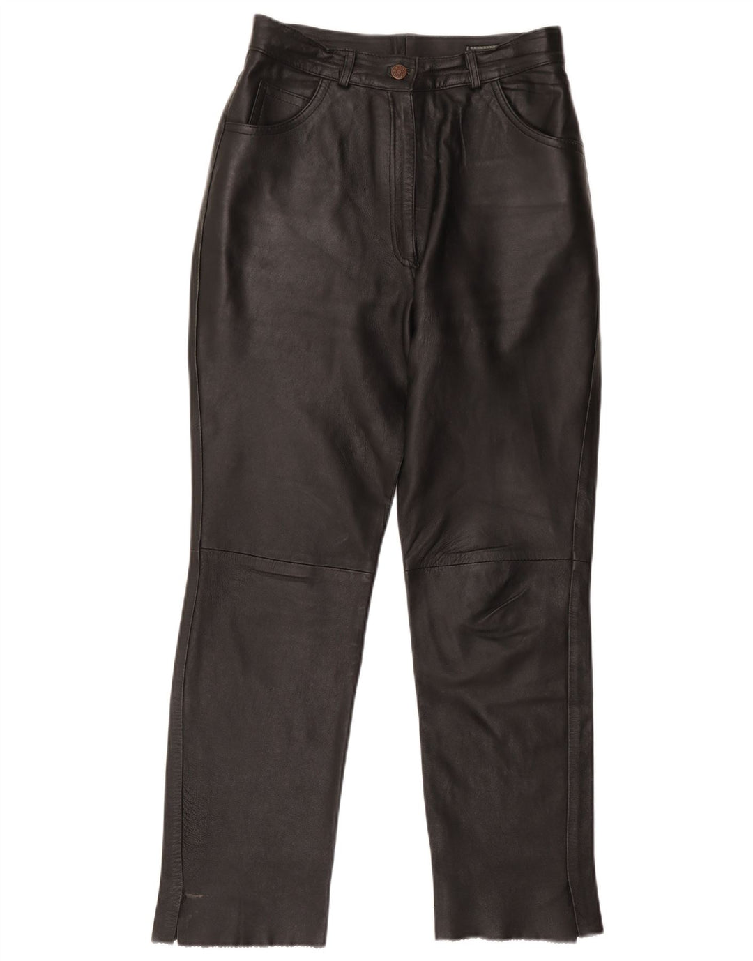 Женские кожаные брюки Lanvin IT 40 Small W28 L27 Черные