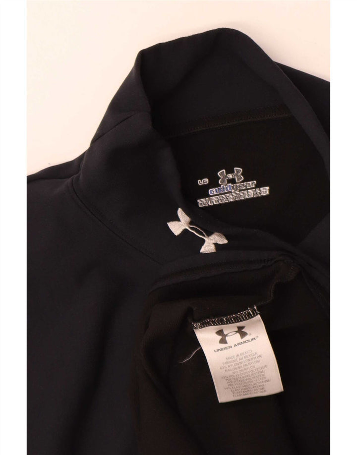 Мужской топ Under Armour Cold Gear, большой черный нейлон с длинными рукавами