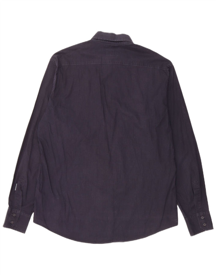 Мужская рубашка Trussardi XL, темно-синяя, хлопок