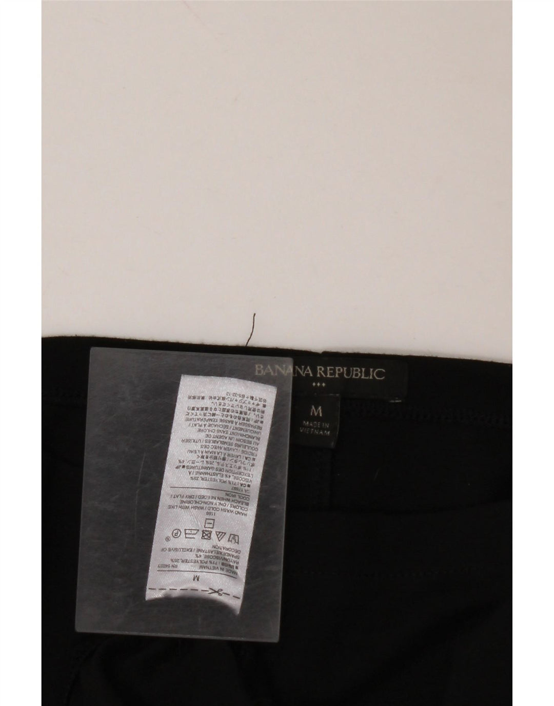 Женская блузка с рукавом 3/4 BANANA REPUBLIC, Великобритания 12, средний черный полиэстер