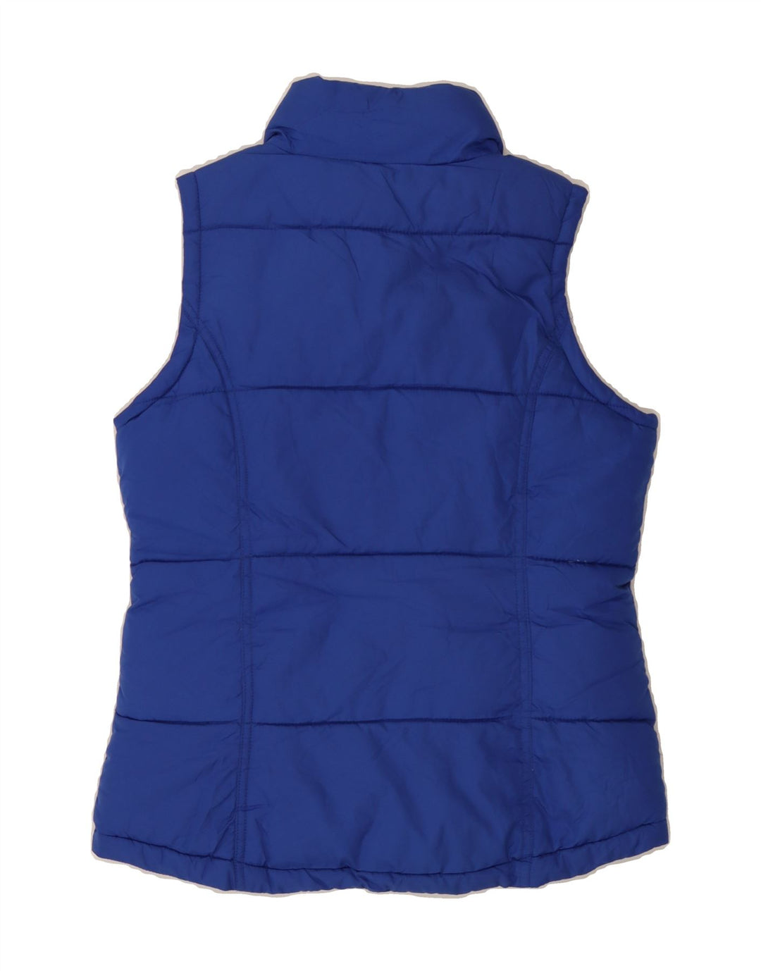 CREW CLOTHING Womens Padded Gilet UK 8 Small Blue Polyester Vintage Crew Clothing and Second-Hand Crew Clothing from Messina Hembry 