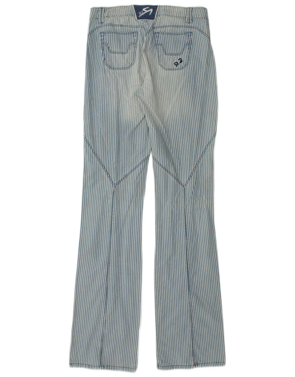 Женские повседневные брюки 9.2 Carlo Chionna W26 L34, синие хлопковые полоски в тонкую полоску