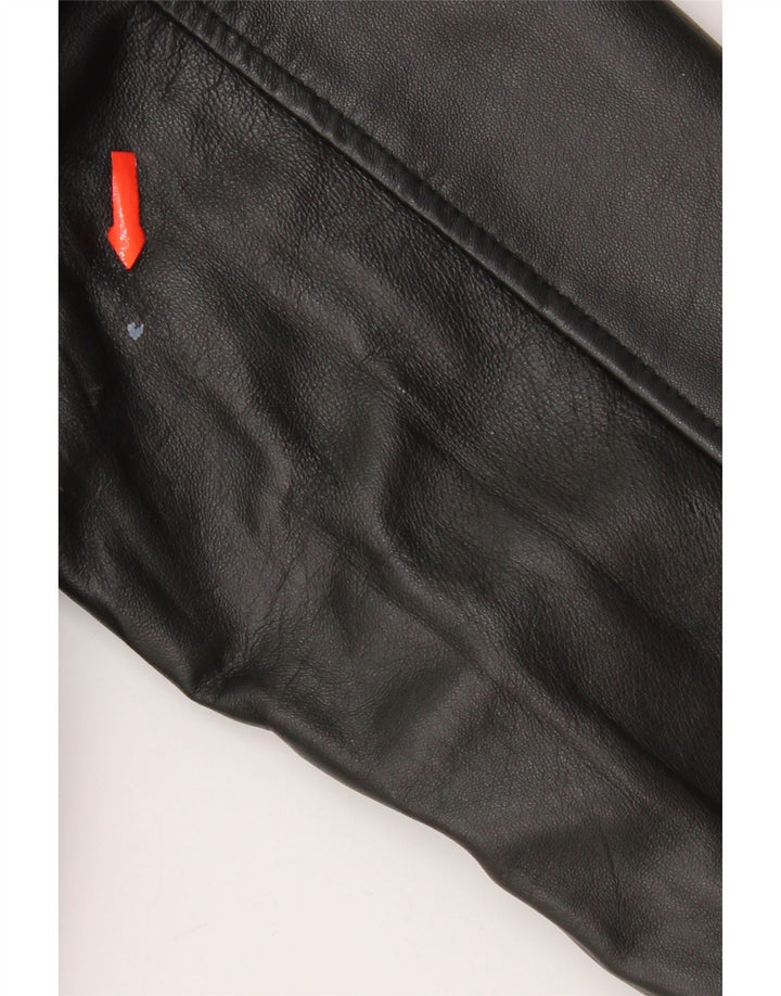 Мужская кожаная куртка-бомбер Conbipel IT 48 Medium Black Leather
