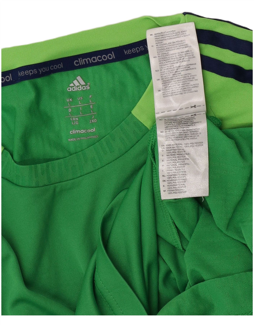 Мужской жилет Adidas Climacool, большой зеленый полиэстер с цветными блоками
