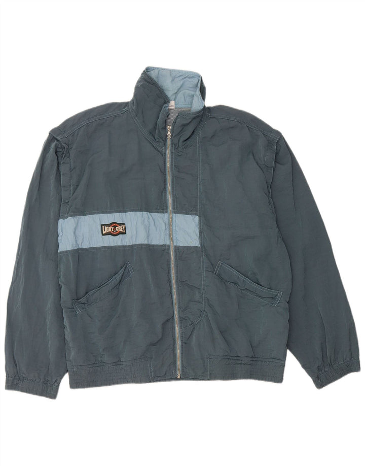 Мужская спортивная куртка BELFE UK 38, средний синий цвет с цветными блоками, полиамид