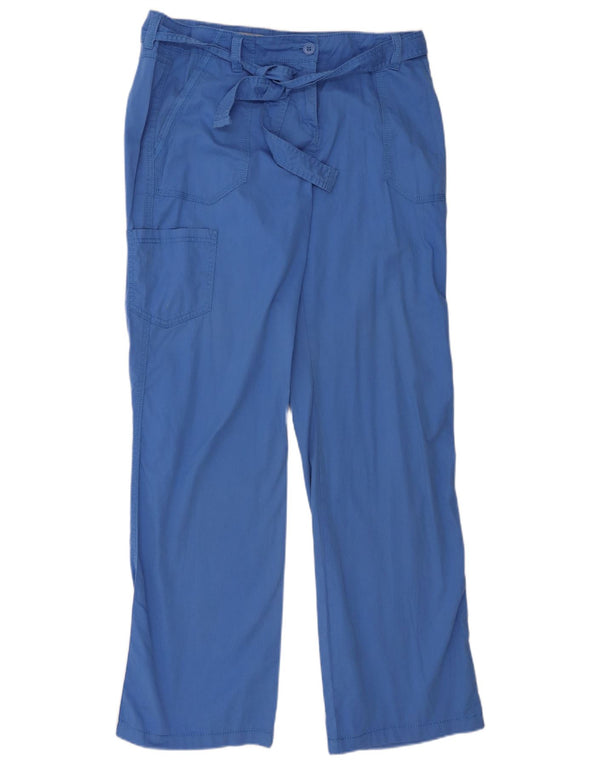 Женские прямые брюки карго Marks & Spencer UK 14, большие W36 L33, синие