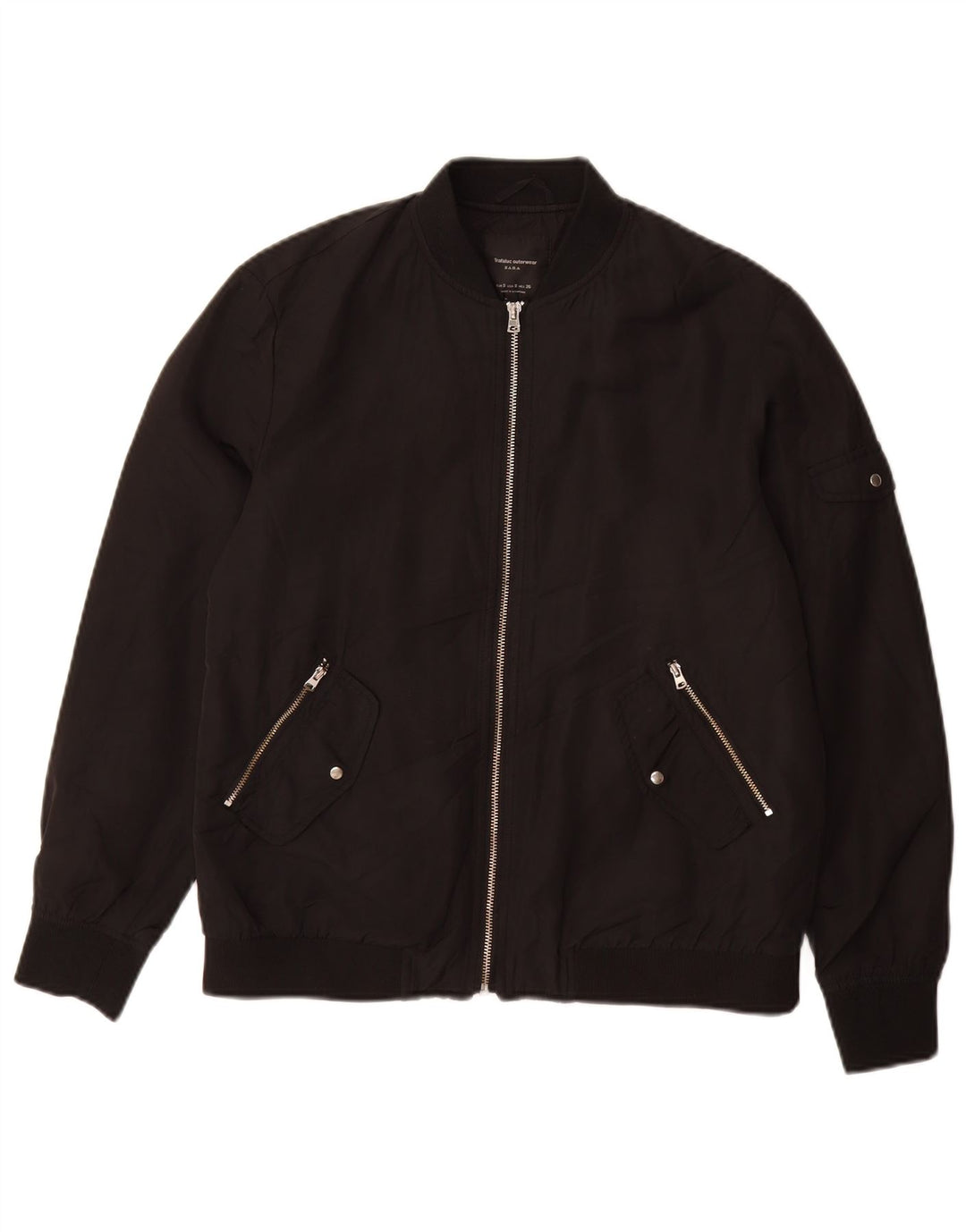 Женский бомбер ZARA UK 10, маленький черный