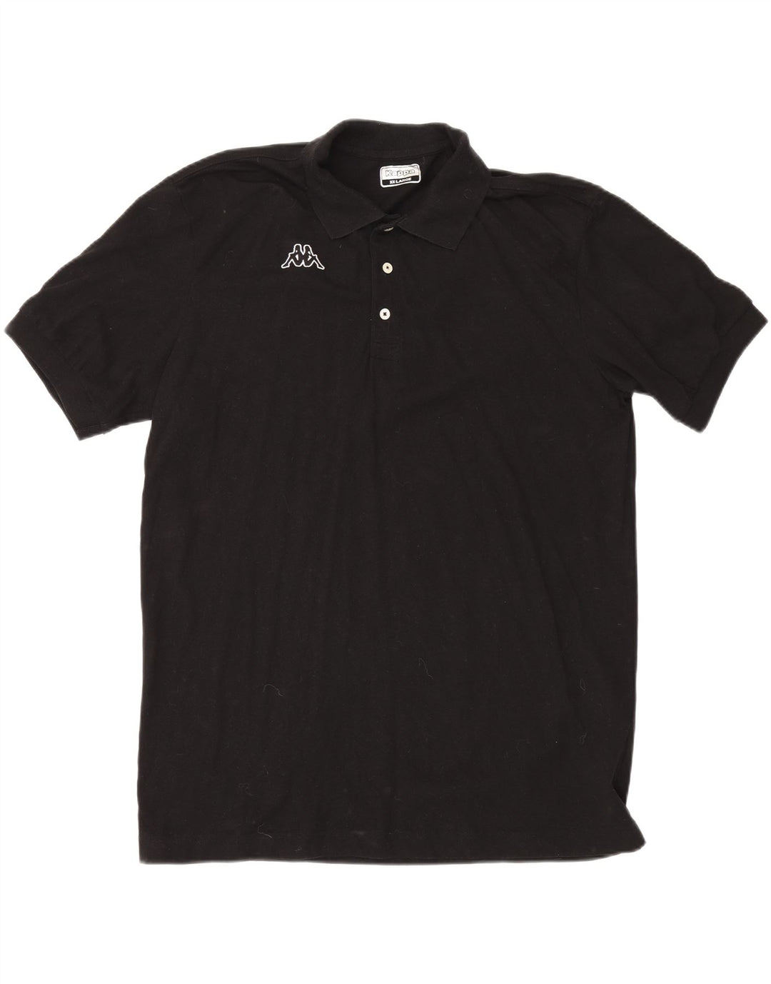 KAPPA Mens Polo Shirt 2XL Black Cotton Vintage Kappa and Second-Hand Kappa from Messina Hembry 