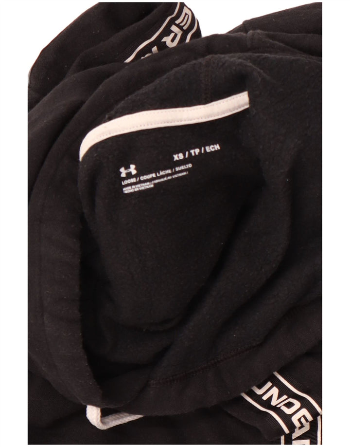 Женский укороченный джемпер с капюшоном UNDER ARMOR UK 6 XS, черный