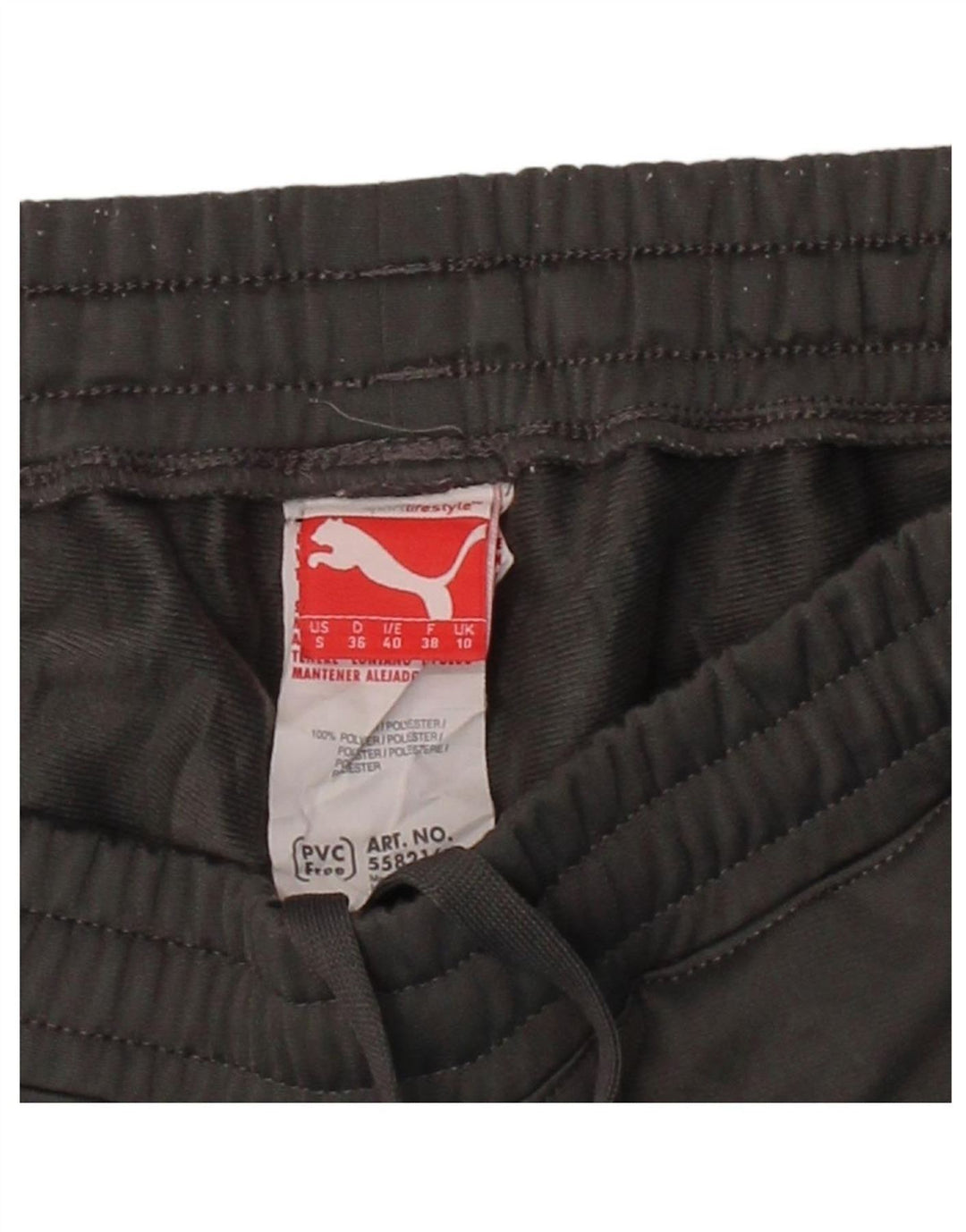 PUMA Womens Tracksuit Trousers UK 10 Small Grey Polyester