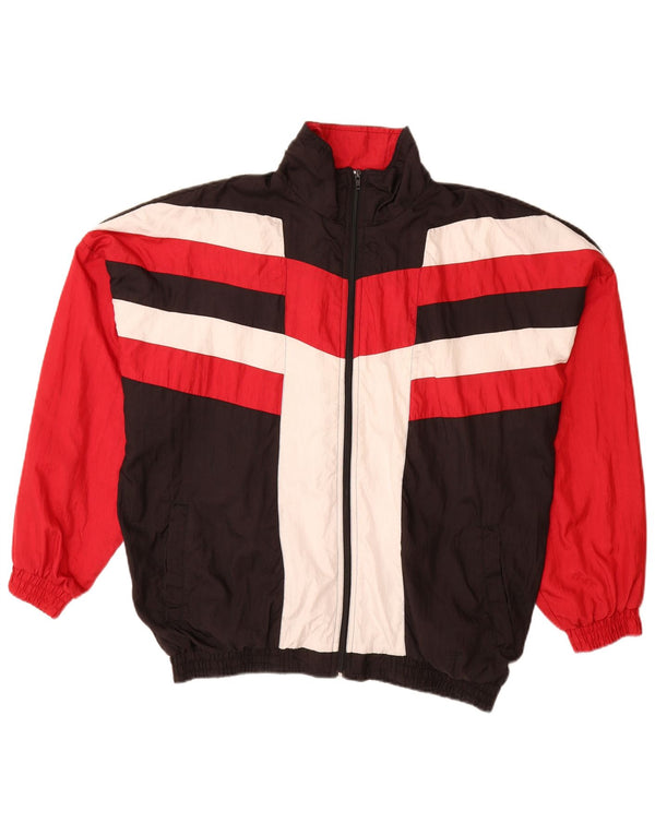 Мужской спортивный костюм VINTAGE, верхняя куртка XL, разноцветный полиамид с цветными блоками