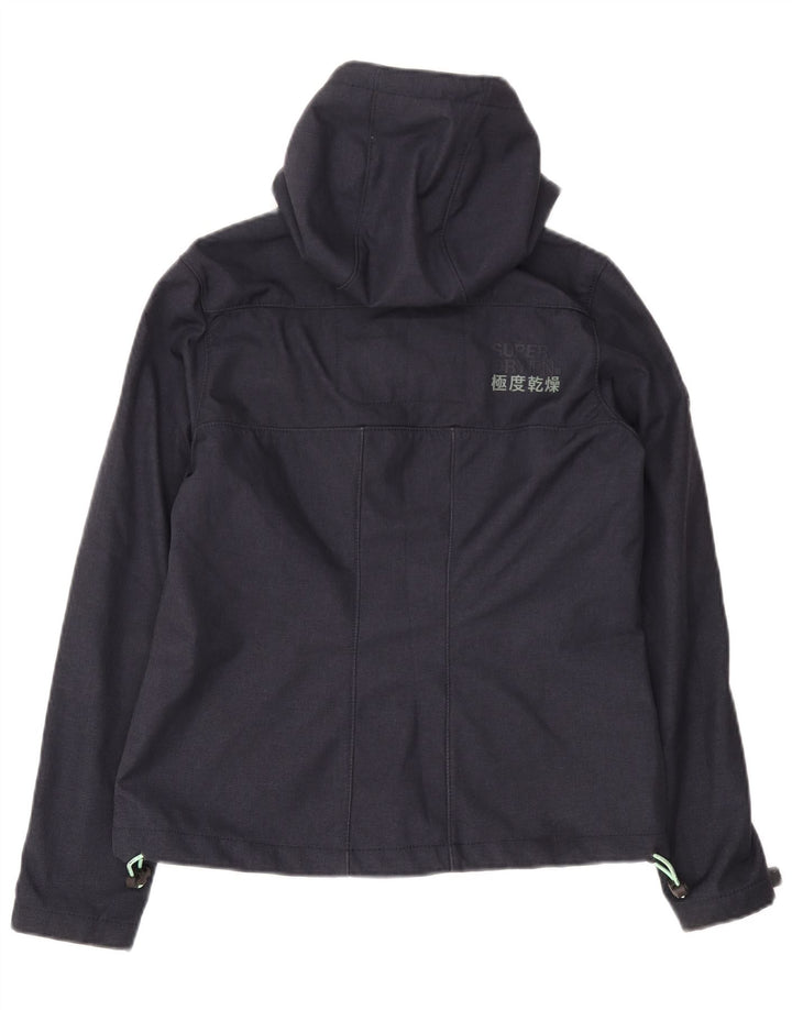 Мужская ветровка с капюшоном Superdry Windtrekker UK 38, средний темно-синий