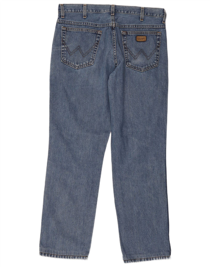 Мужские прямые джинсы Wrangler W36 L34 синие, хлопок