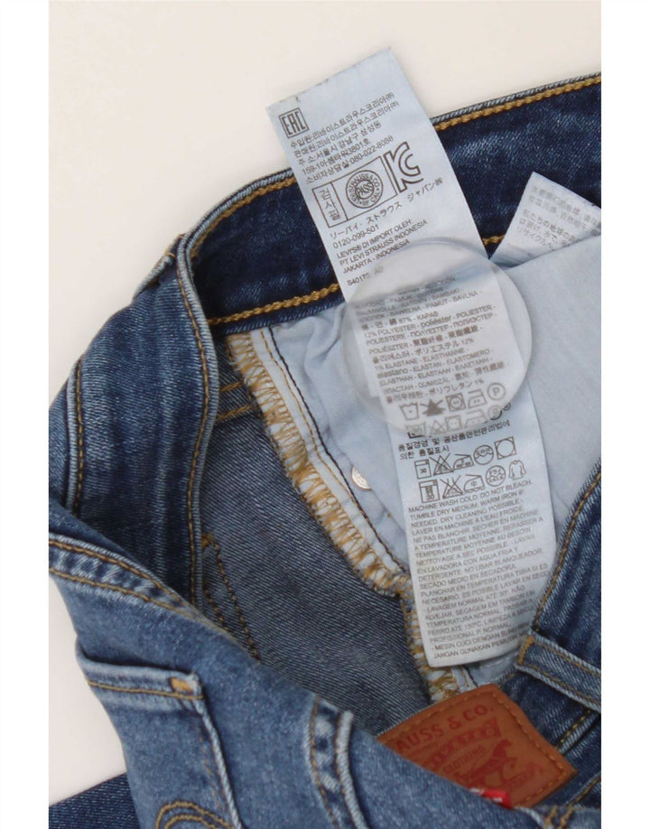 Женские прямые джинсы Levi's 714 W25 L34 синие, хлопок