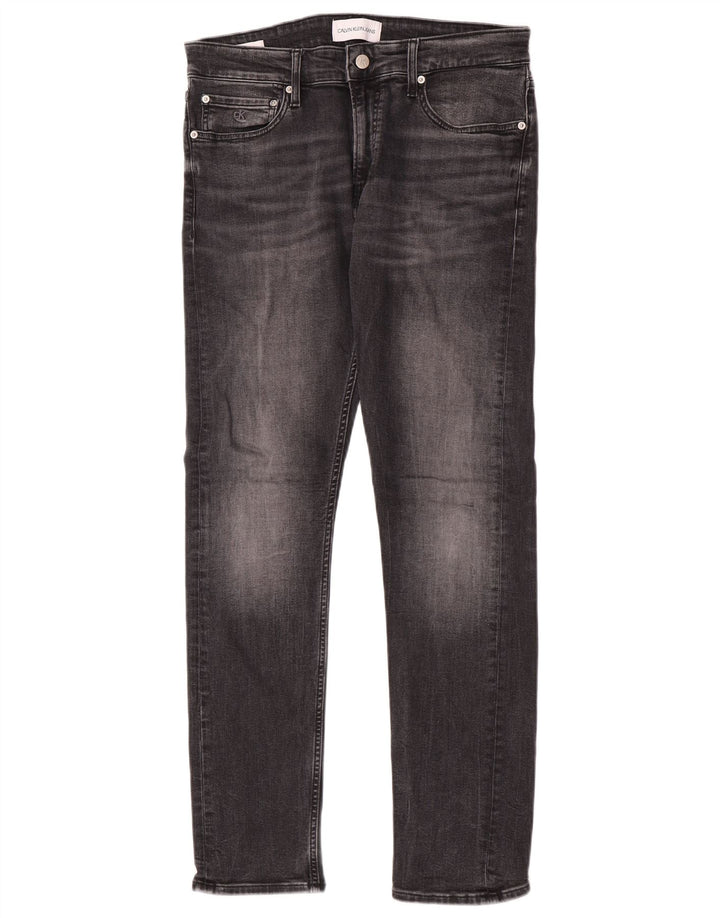 Мужские узкие джинсы Calvin Klein W32 L32, серый хлопок
