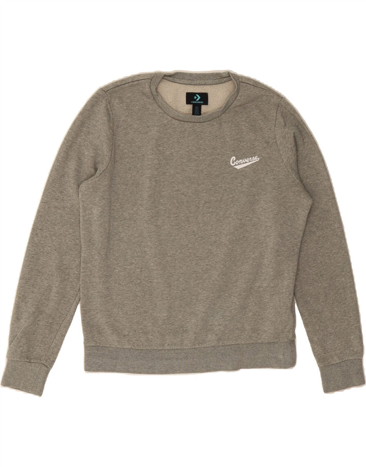 CONVERSE Womens Sweatshirt Jumper UK 16 Large Grey Cotton Vintage Converse and Second-Hand Converse from Messina Hembry 
