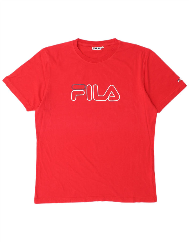 Fila Мужская футболка с рисунком Top XL Красный Хлопок