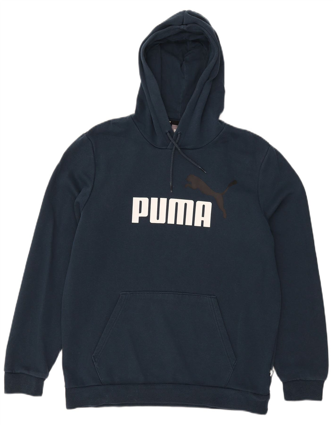 Мужской джемпер с капюшоном с рисунком Puma, средний синий