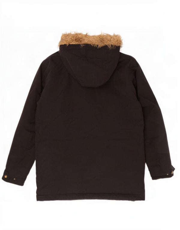 Мужская парка Jack & Jones с капюшоном UK 38, средний черный полиэстер