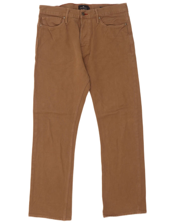 Мужские повседневные брюки регулярного кроя Marks & Spencer Blue Harbour W34 L31 бежевые
