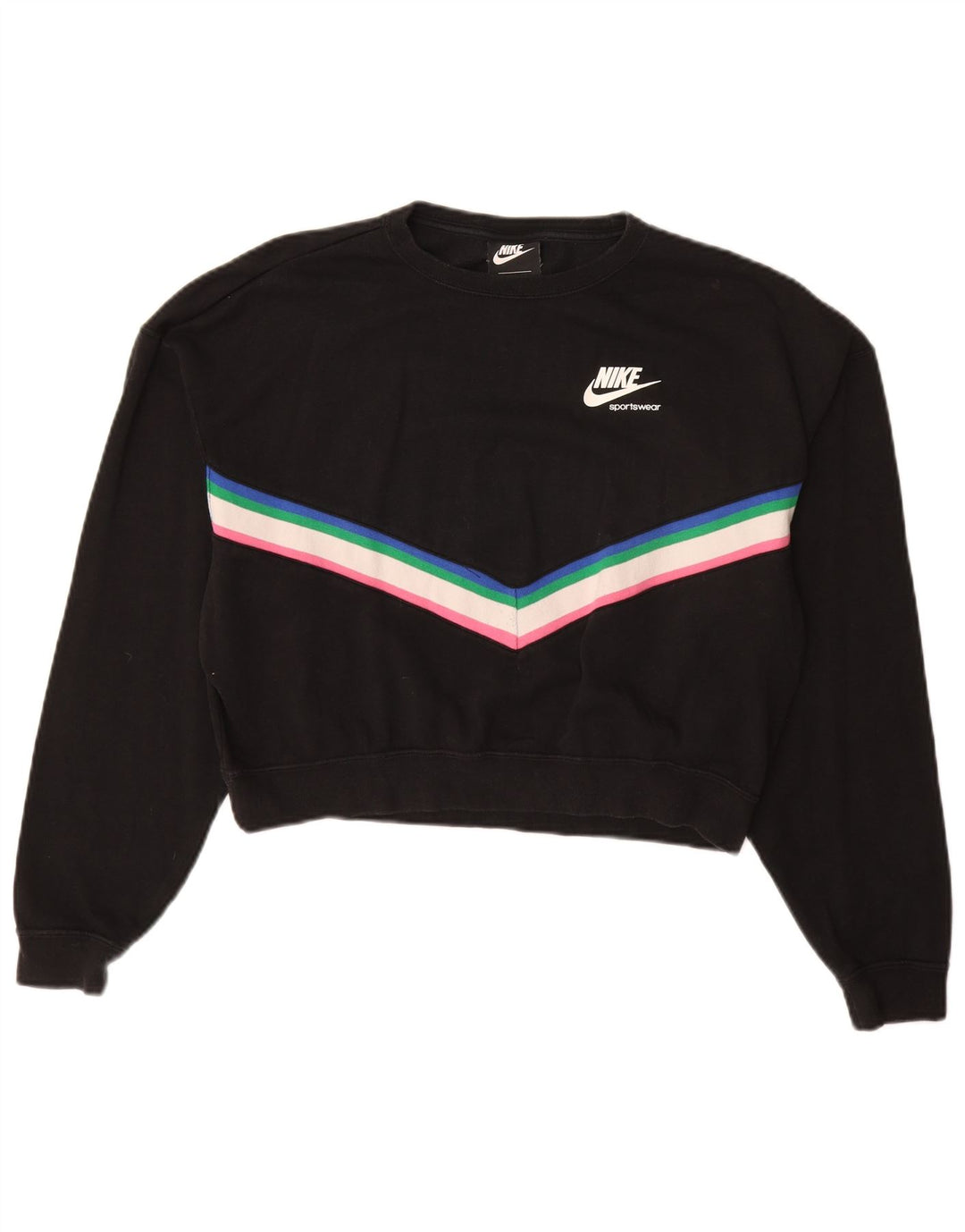 Женский свитер оверсайз с рисунком NIKE UK 10, маленький черный