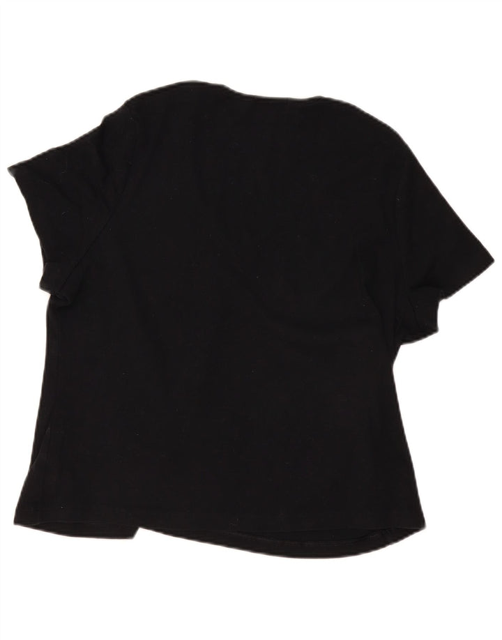Женская блузка Marks & Spencer UK 22 3XL, черный хлопок