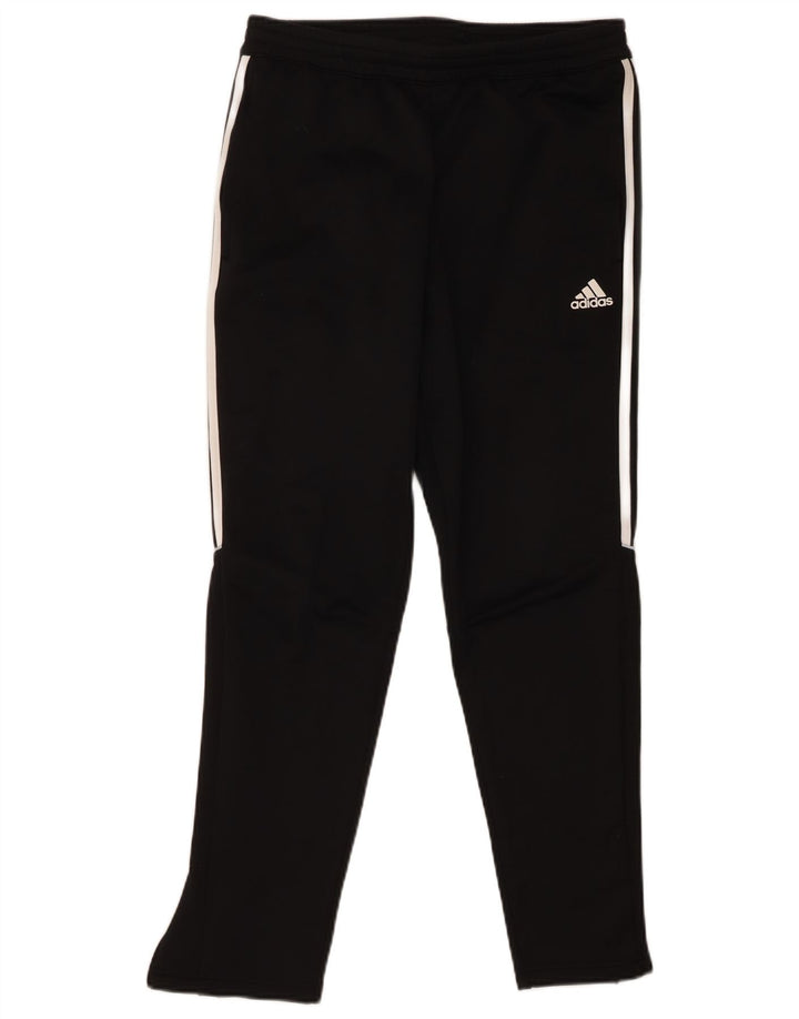 ADIDAS Mens Tracksuit Trousers Medium Black Polyester