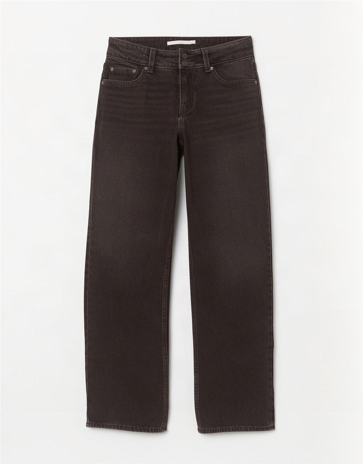 Женские широкие джинсы Levi's W24 L32 черные