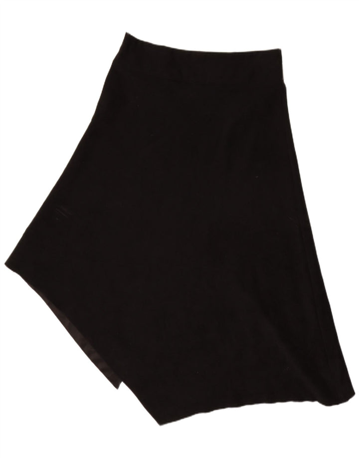Винтажная женская асимметричная юбка с завышенной талией IT 48 XL W30, черный полиэстер