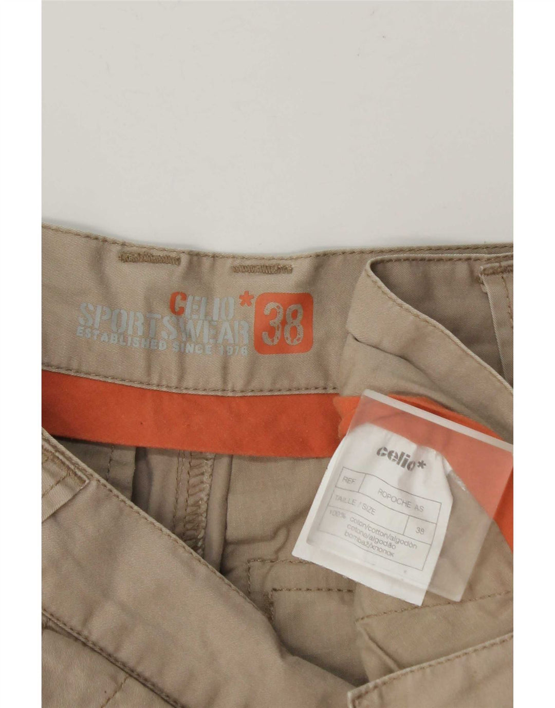Мужские шорты карго Celio W38 XL, хаки, хлопок