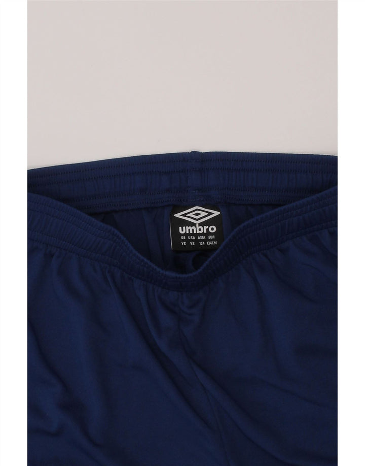 Спортивные шорты Umbro для мальчиков 7–8 лет, маленькие, темно-синие, полиэстер