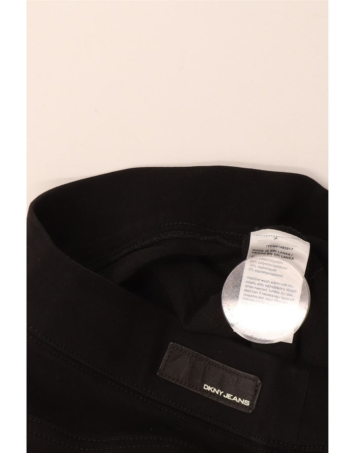 Женские шорты-бермуды Dkny W30, средние черные хлопковые