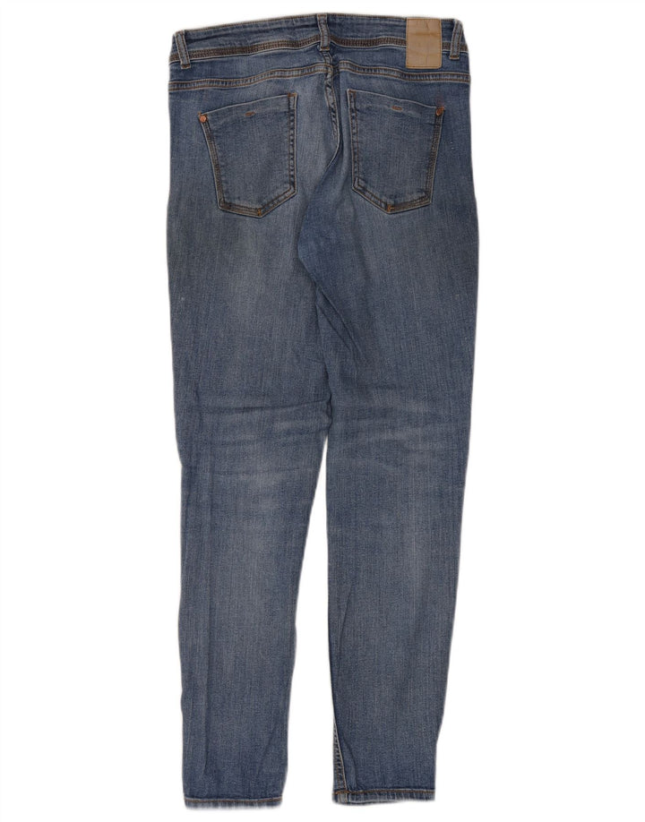 Женские узкие джинсы ZARA EU 38, маленькие W28 L30, синие