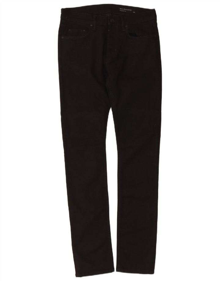 Мужские джинсы All Saints Cigarette Slim W30 L31, черные, хлопковые