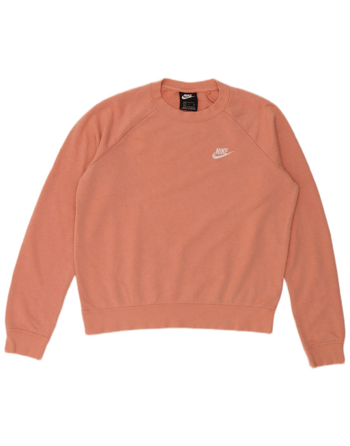 Женский джемпер оверсайз-свитшот Nike UK 10, маленький розовый хлопковый