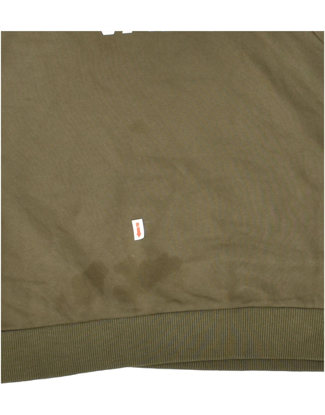 VANS Womens Graphic Hoodie Jumper UK 6 XS Khaki Cotton | Vintage Vans | Thrift | Second-Hand Vans | Used Clothing | Messina Hembry 