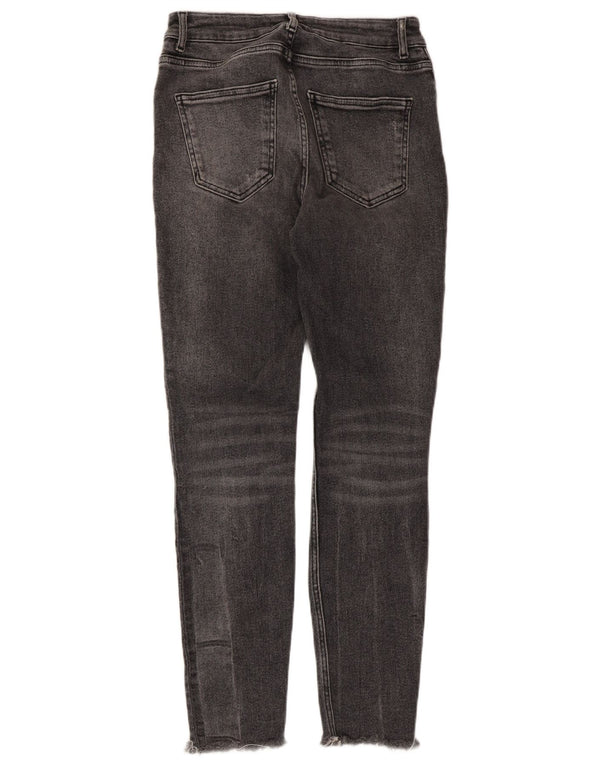 Женские джинсы скинни Zara EU 38, маленькие W28 L28, серый хлопок