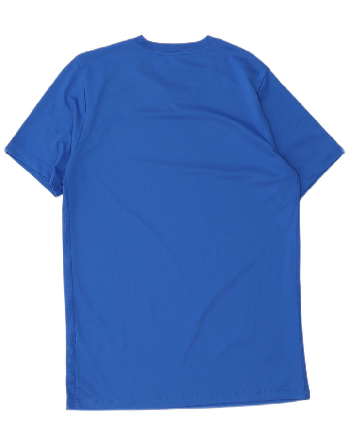 Мужская футболка Nike Dri Fit, средний синий полиэстер