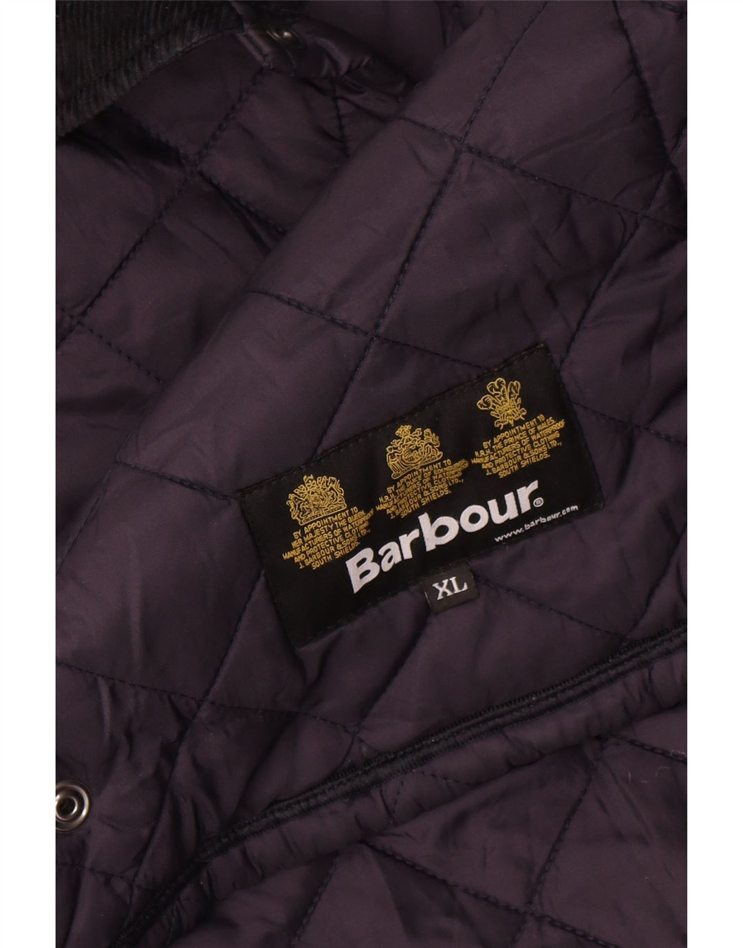 Стеганая куртка Barbour для мальчиков 12-13 лет XL Темно-синяя
