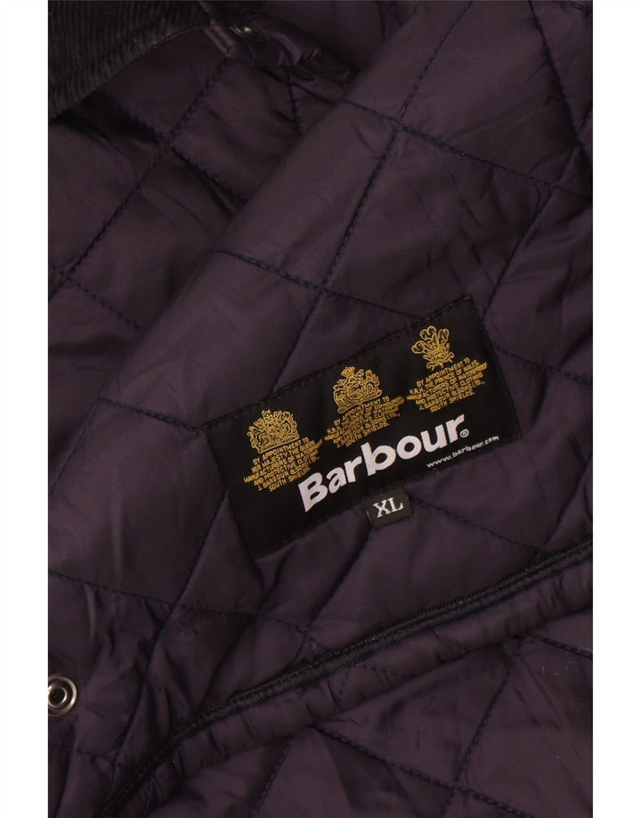 Стеганая куртка Barbour для мальчиков 12-13 лет XL Темно-синяя