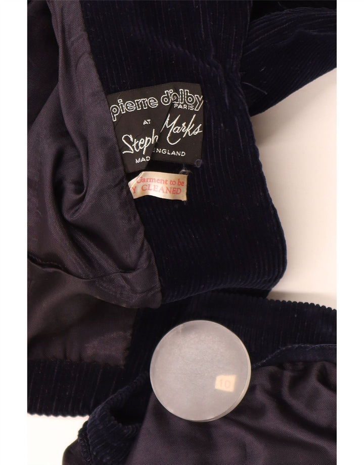 PIERRE D'ALBY Женский комплект из 2 вельветовых юбок UK 10 Small W24 Темно-синий