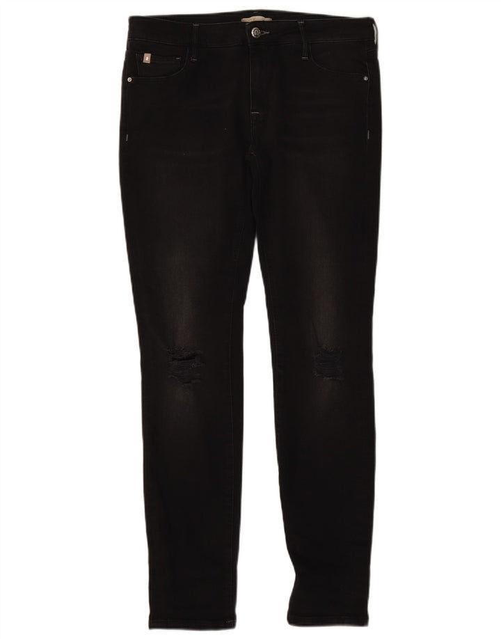 Женские джинсы скинни Rifle W29 L29, черный хлопок