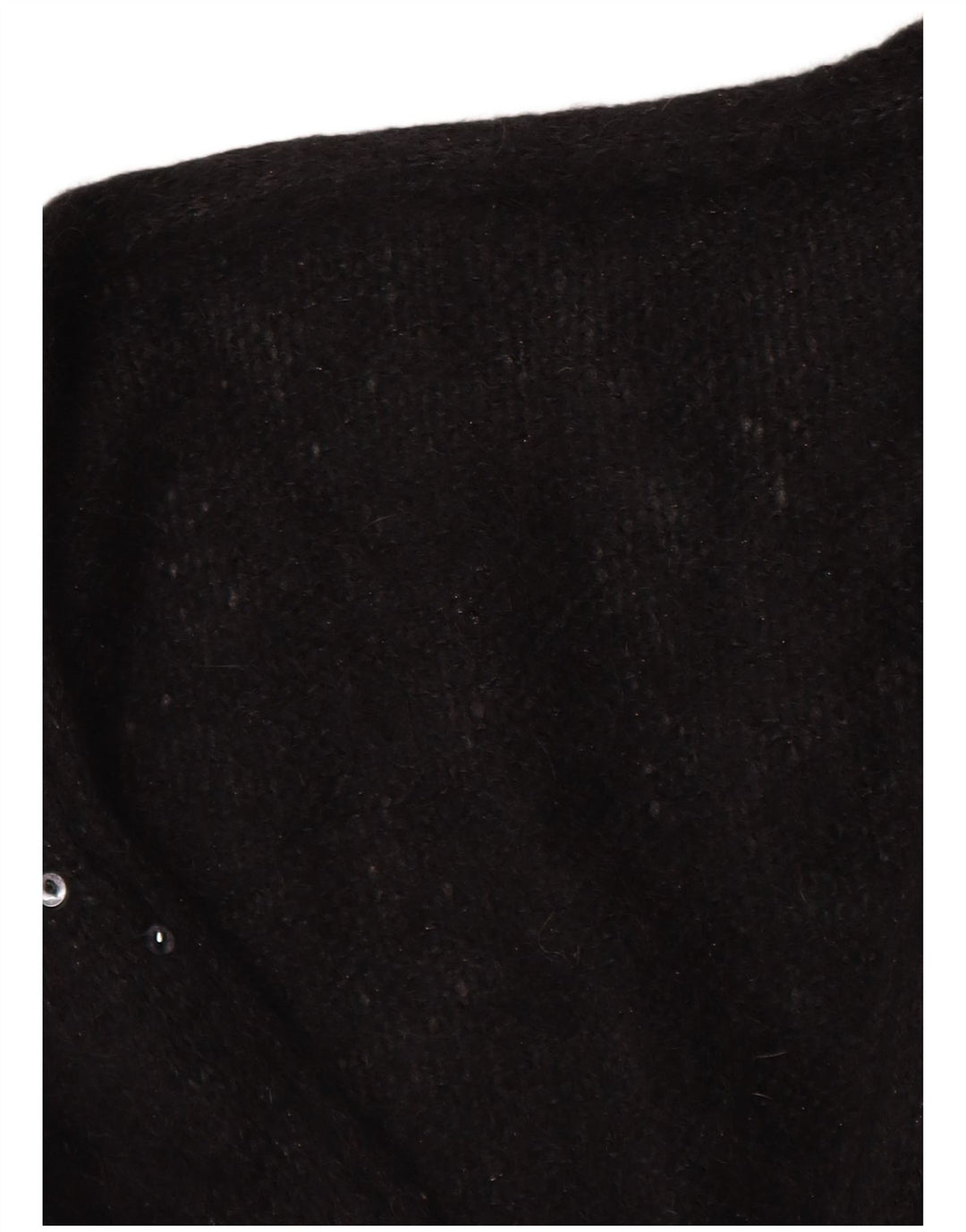 Винтажный женский кардиган-свитер UK 16, большой черный