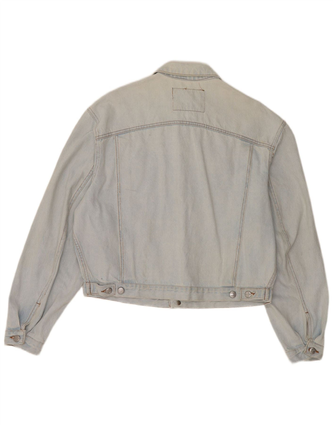 Женская укороченная джинсовая куртка оверсайз RIFLE UK 10, маленькая синяя, хлопок