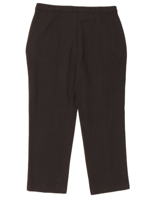 Женские прямые укороченные брюки Marks & Spencer UK 12 Medium W30 L24 черные