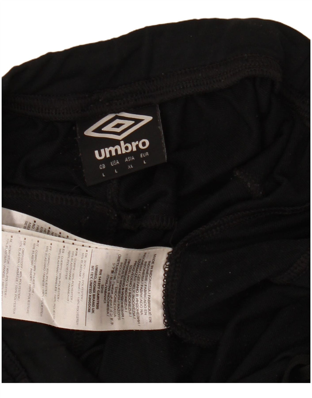 Мужские спортивные брюки Umbro, большие черные из полиэстера