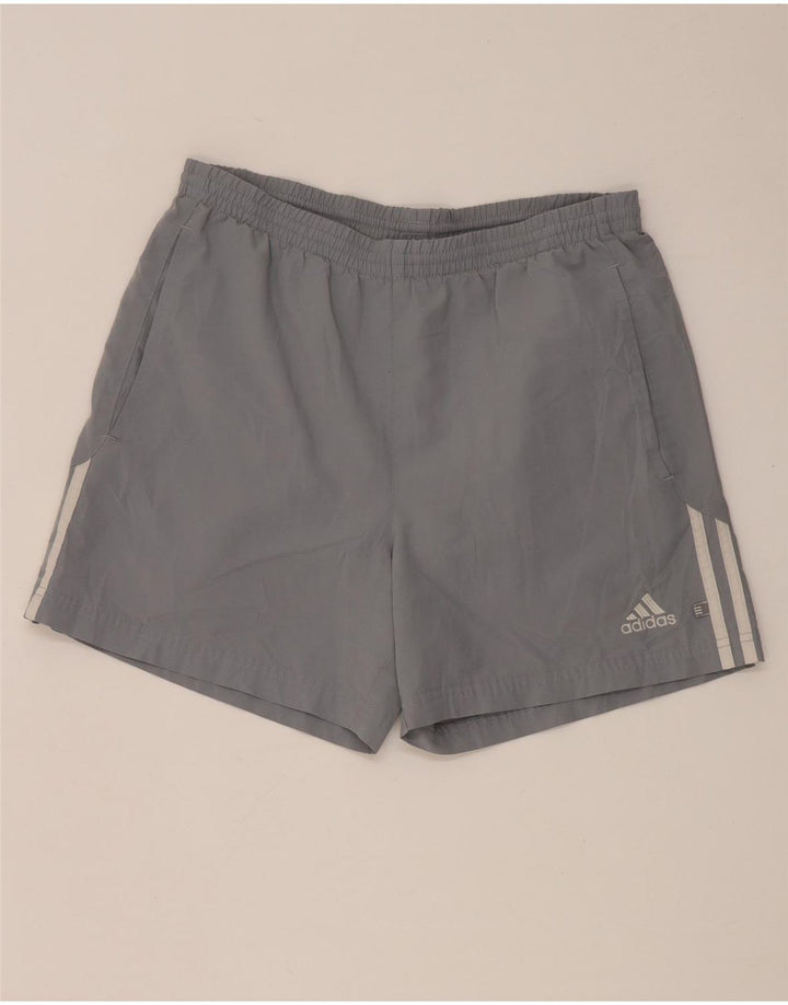 Мужские спортивные шорты Adidas, маленький серый полиэстер